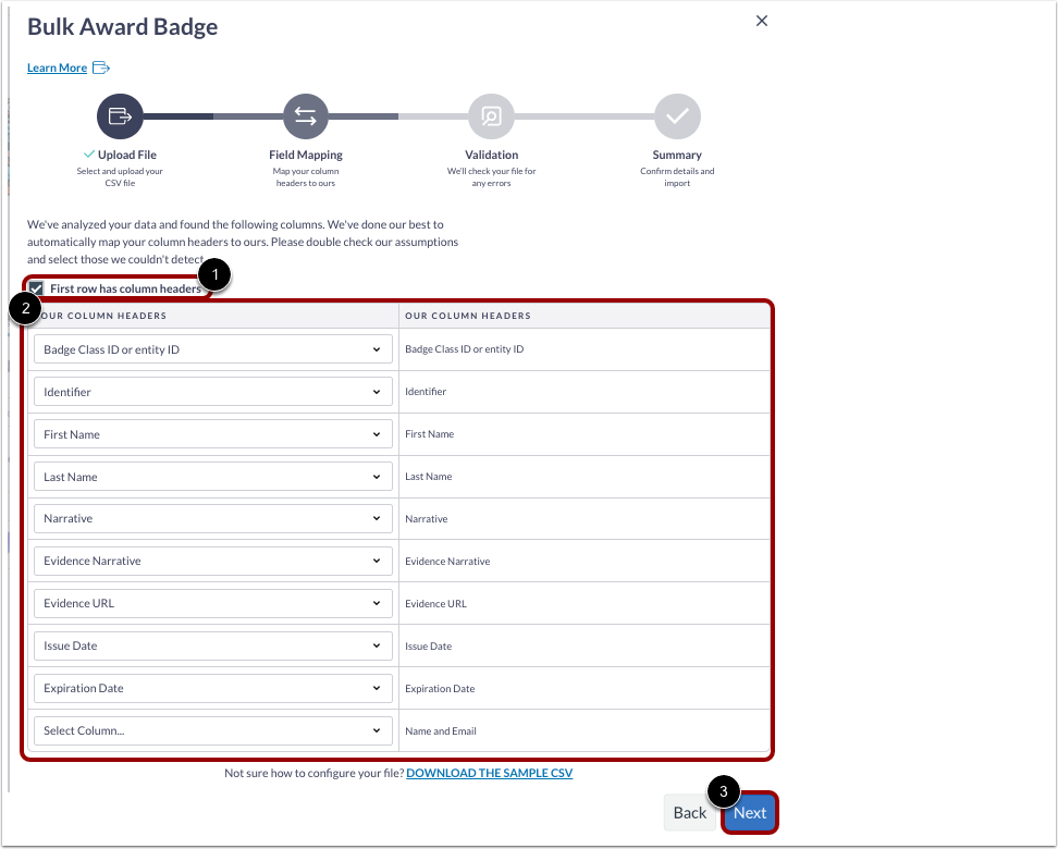 Fill Out Required Fields