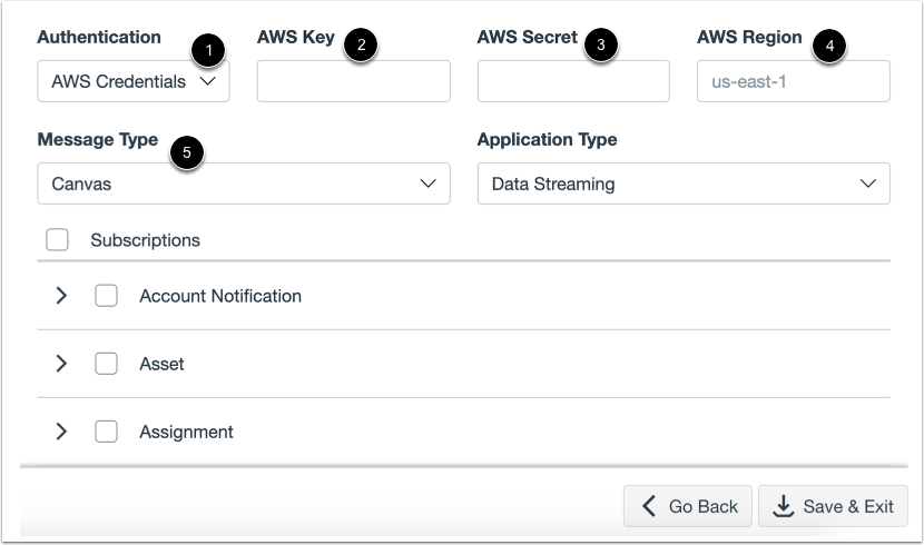 Configure Amazon SQS Data Stream