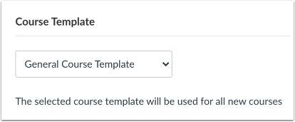 View Course Template