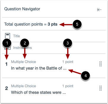 View Question Navigator