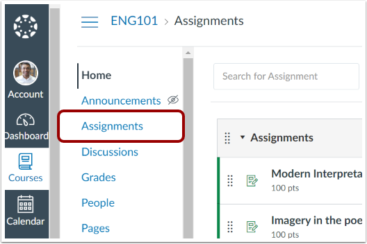 Open Course Assignments