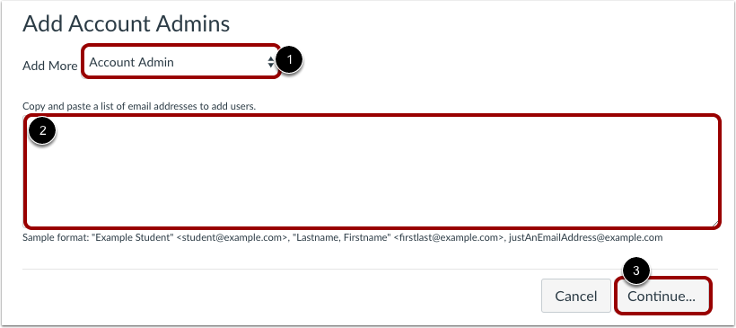 Add Admin Role and Email