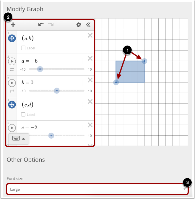 Modify Graph and More Options