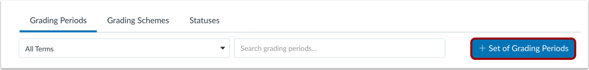 Add Grading Period Set