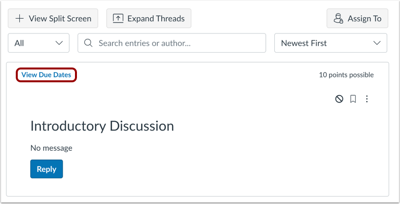 View Multiple Due Dates