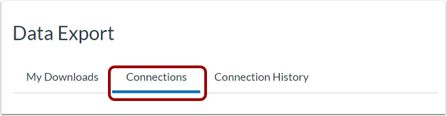 Open Data Export Connections