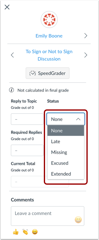 View Assignment Status