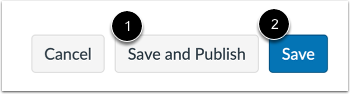 Save and Publish