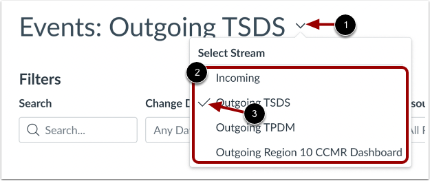 Select Events Stream