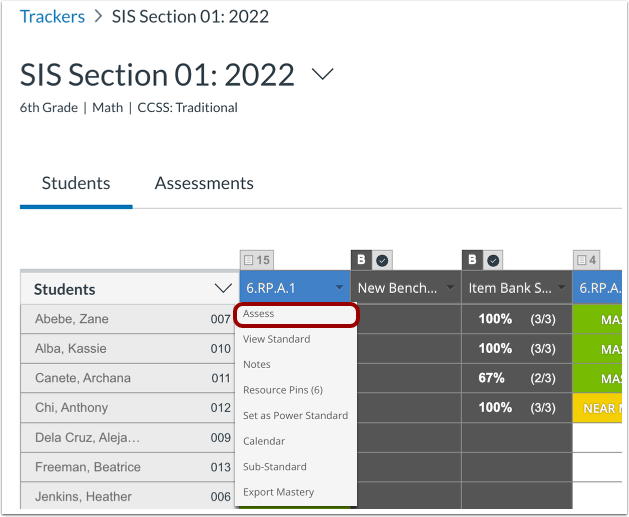 Open Tracker Assessment Tool