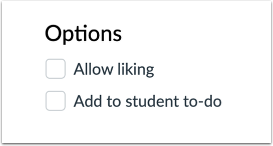 Set Discussion Options