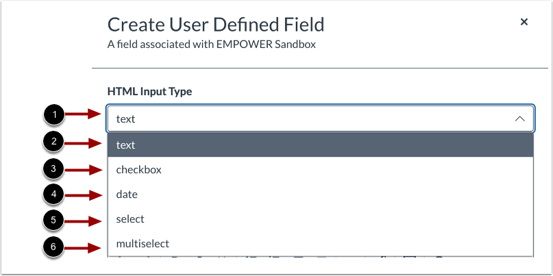 Choose HTML Input Type