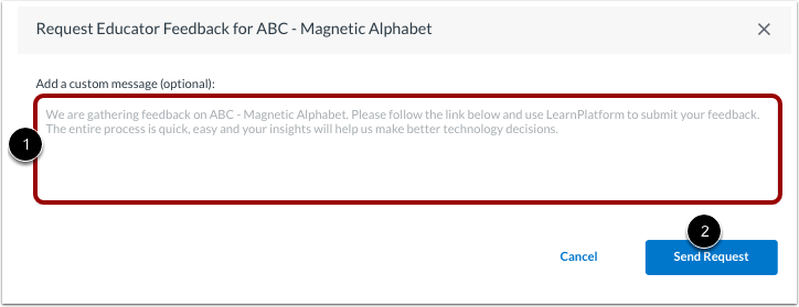 Send Feedback Request