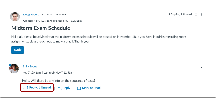 Open Threaded Replies