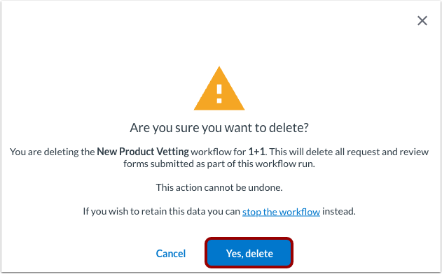 Delete Workflow