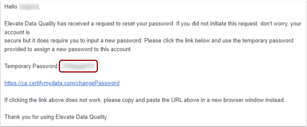 Copy Temporary Password