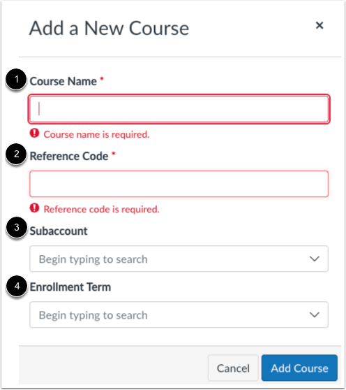 Add Course Details