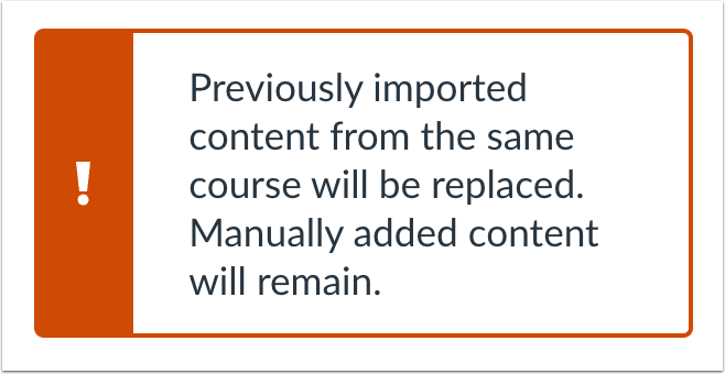 View Copy To Content Warning Message