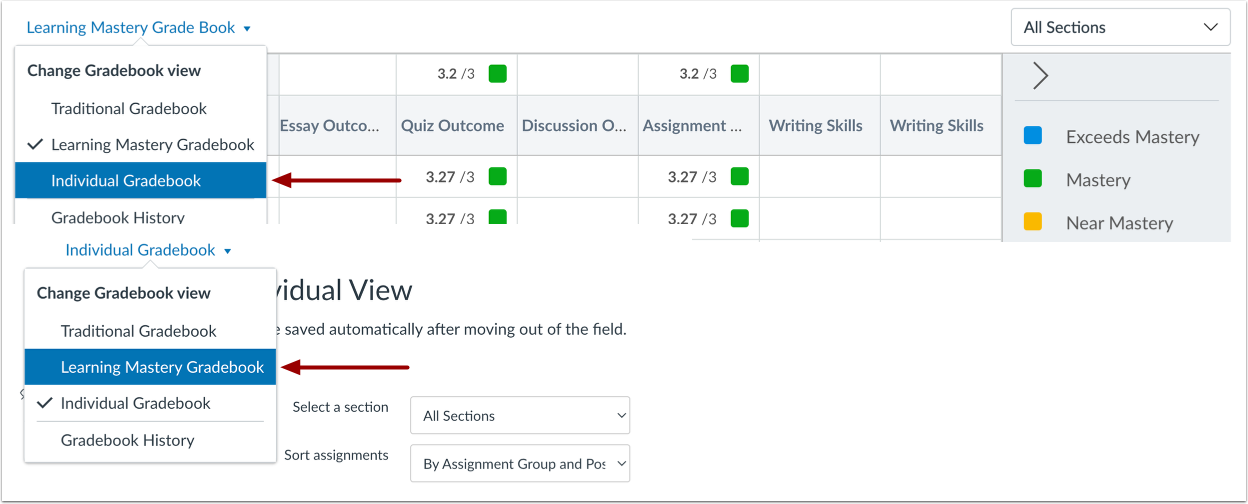 Switch to Individual View