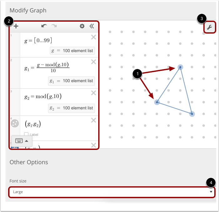 Modify Graph and More Options