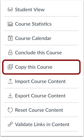 Copy Course Content