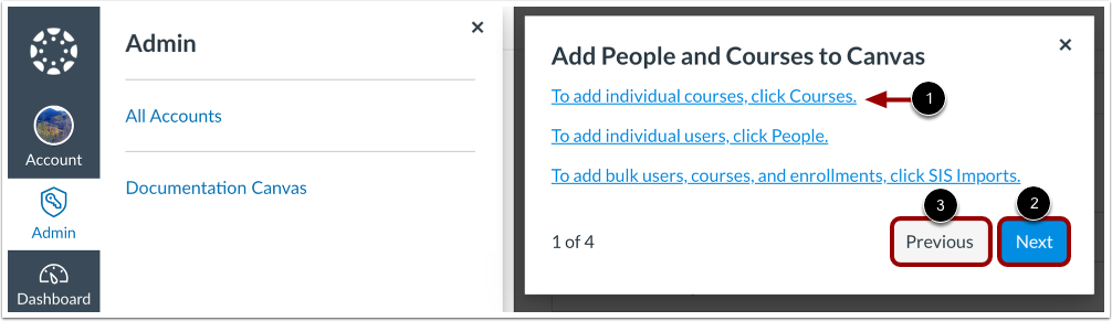 Add People & Courses to Canvas