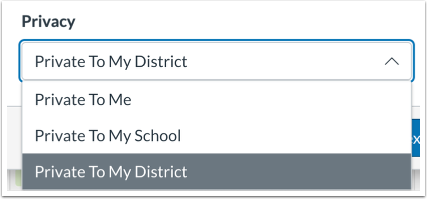 Set Assessment Privacy
