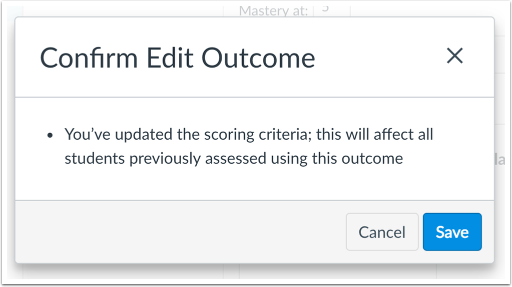 View Scoring Edits Confirmation