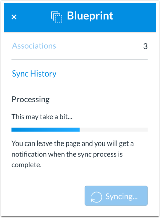 View Associations Sync
