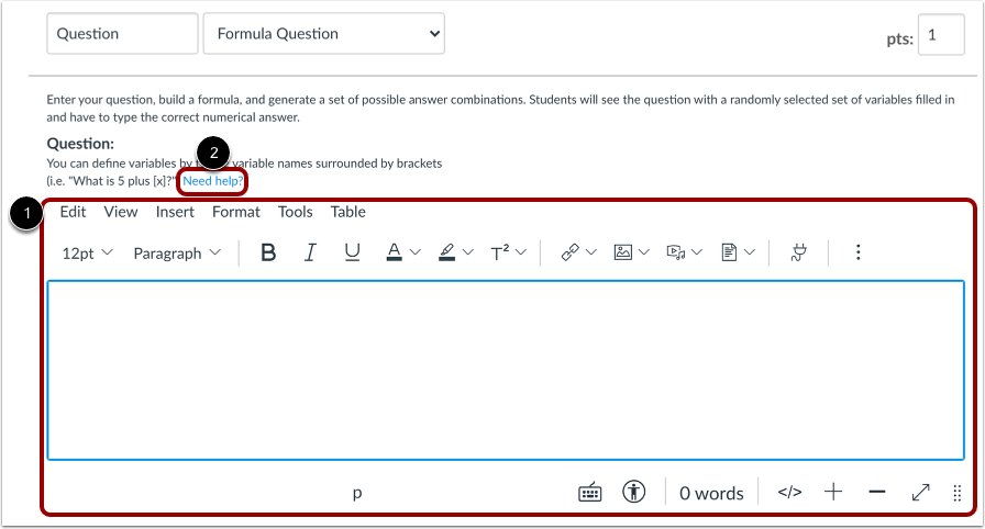 Edit Question Details