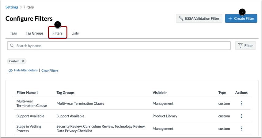 How do I create and manage filters? - Instructure Community