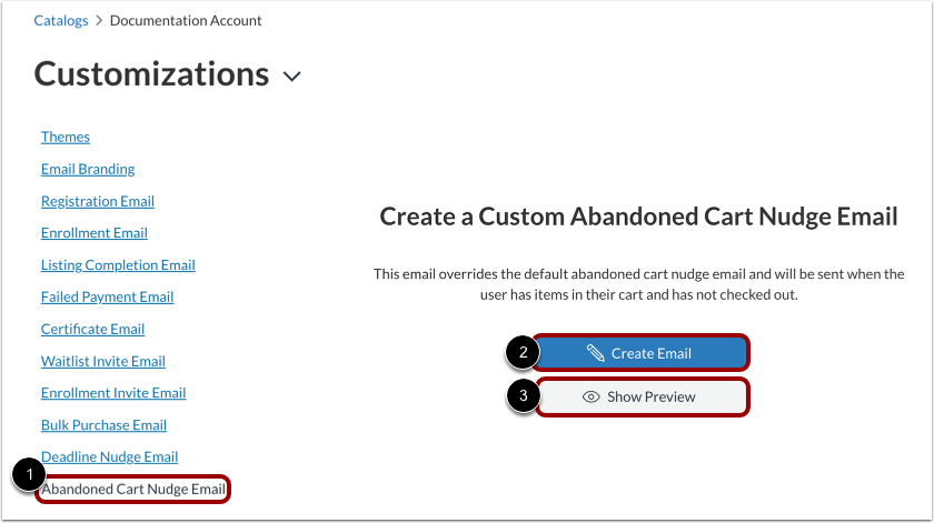 Create Abandoned Cart Nudge Email Reminders