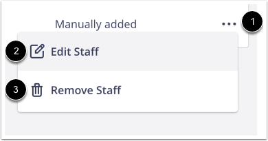 Manage Staff