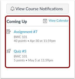 View Sidebar Sections