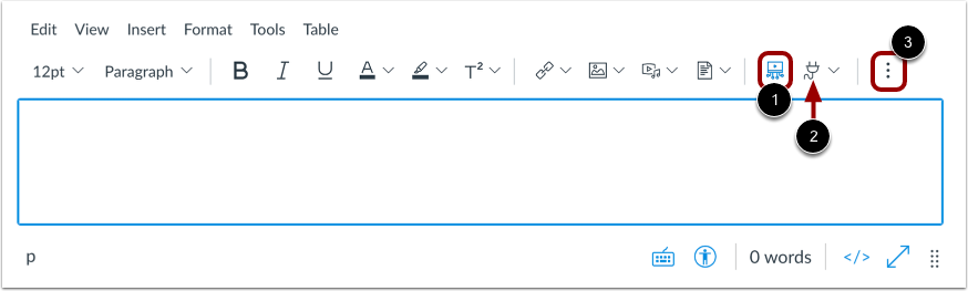 Open Rich Content Editor