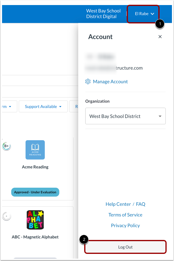 Open Manage Account