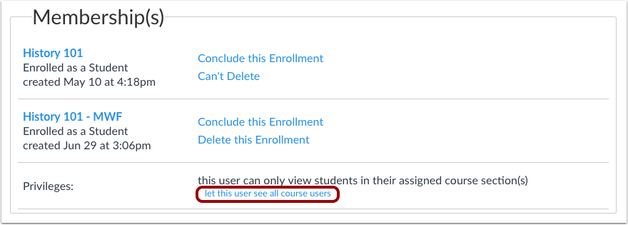 Let User See All Sections