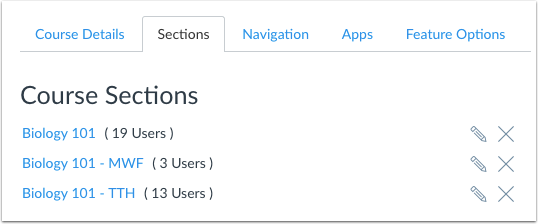 Cross-Listing Sections
