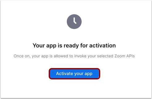 Activate Your App