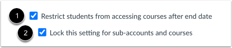 Restrict Students After End Date