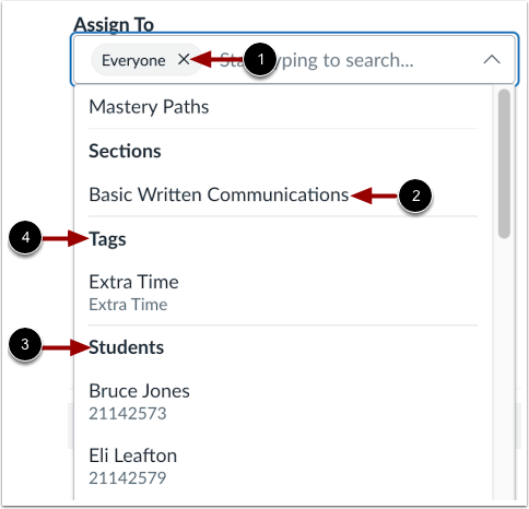 Select Assignees