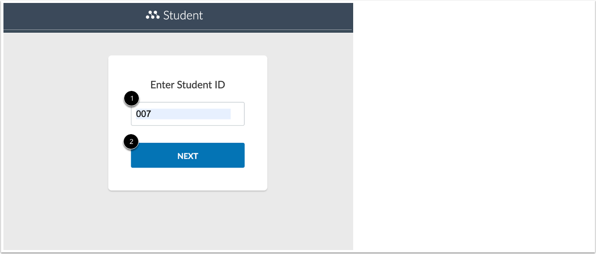 Enter Student ID