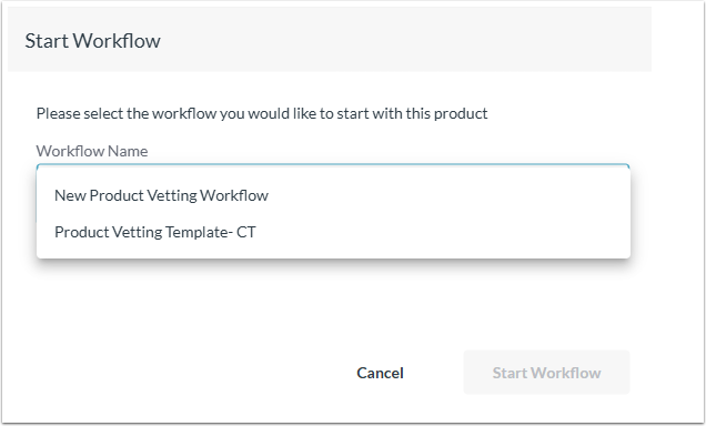 Start Workflow