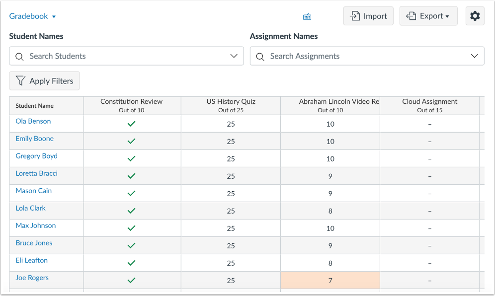 What is the Gradebook?