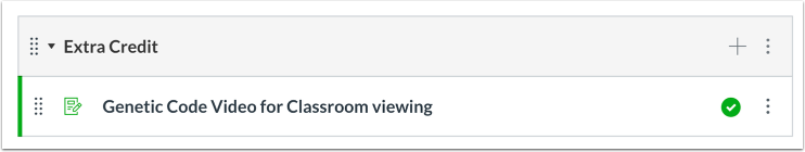Create Extra Credit using Unweighted Assignment Groups