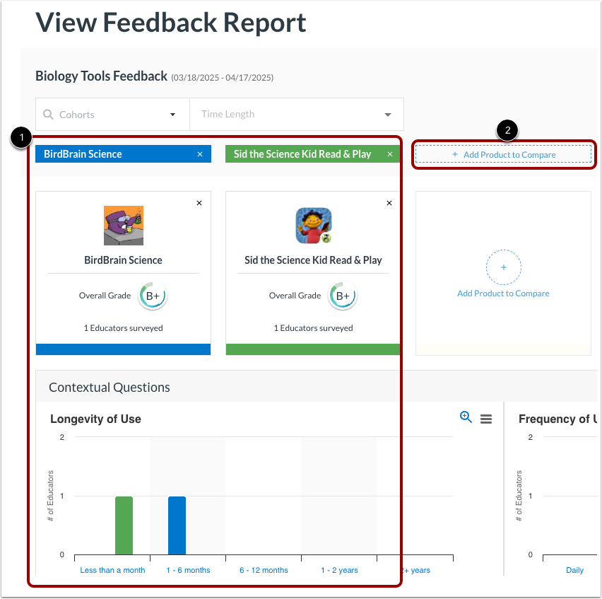 View Filtered Feedback