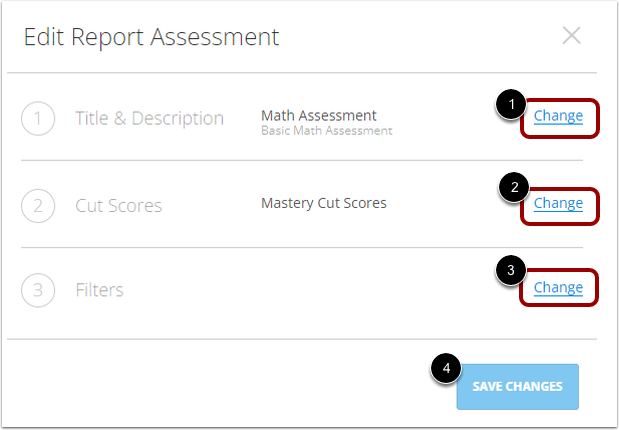 Edit Assessment Data