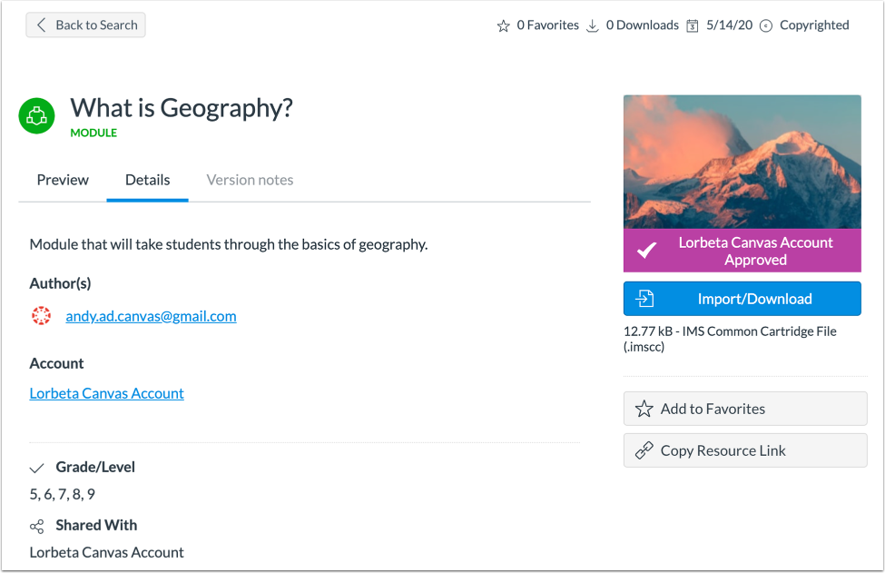 View Updated Resource