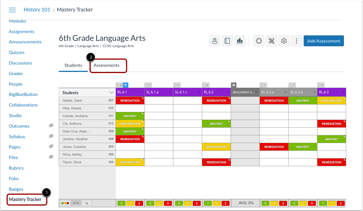 Open Mastery Tracker Standard