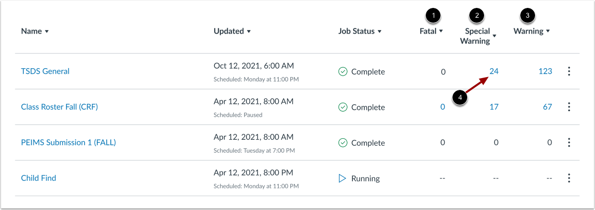 View Validation Warnings